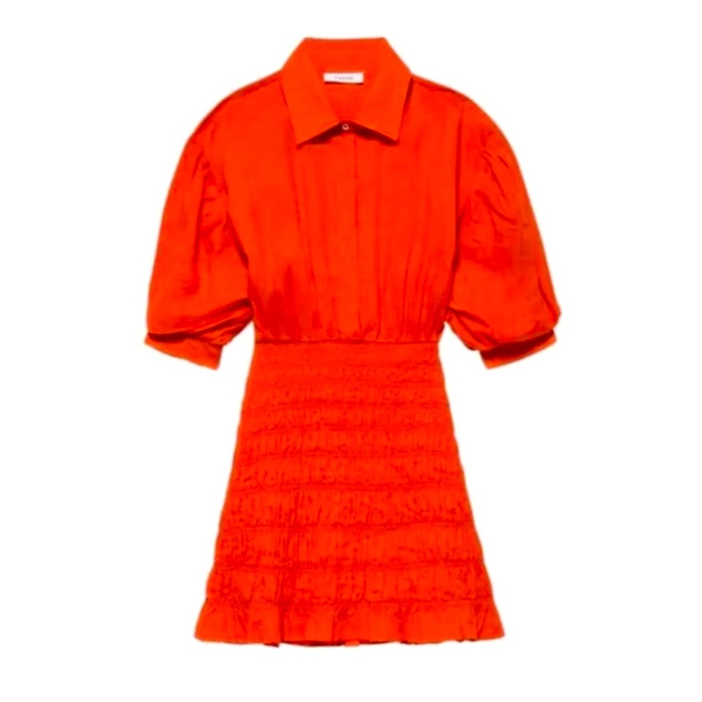 Frame cotton mini shirt dress